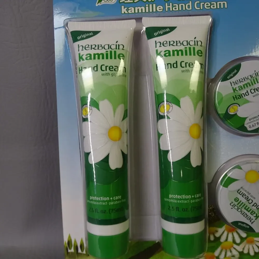 Herbacin Kamille Hand Cream Set 2 Tubes 2 Tins Chamomile & Glycerine Germany